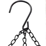 40cm Imitation Rattan Hanging Basket Flower Pot Chain With 3 Hooks Basin Hydroponic Plants Plant Grow Basin Home Garden Decor 5