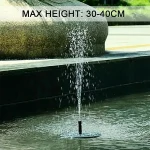 Solar Fountain Pump Floating Solar Panel Bird Baths Water Fountain with 4 Nozzles For Garden Outdoor Water Pool Pond Decor 3
