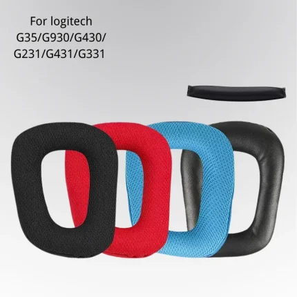 Ivinxy Ear Pads Cushion muff cap beam for logitech G331 G332 G432 G431 G430 G230 G231 G930 Headset headphone bridge girder pad