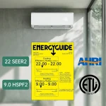 12000 BTU Mini Split Air Conditioner Heating System, 22 SEER2 Inverter Ductless Mini Split AC System with Remote, Customized 6