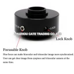 1X 0.35X 0.5X 0.63X Focusable Microscope C mount Adapter Trinocular Reduce Lens CCD Camera Adapter for Olympus Microscope 3