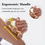 1 Pcs Wooden Massage Roller Tool, Manual Wooden Massager, Wood Back Massage Roller for Neck Leg Back Deep Tissue Muscle Massage 5