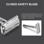 Double Edge Safety Razor for Unisex Safety Razor with a Delicate Box Holder With Blade Professional Barber Styling Accessories 2