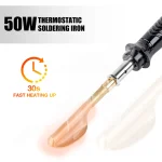 50W / 100W Home Leather Ironing Tool Crack Repair Smoothing Tool Repair Plastic Soldering Iron Car Bumper Welding Machine,Tools 5