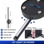 Magnetic Rechargeable 50 Wall Lamp Black Gold For Living Room Bedroom Hallway Study Stairwell Cloakroom LED Lighting Wiring Free 4