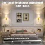 Wireless battery powered wall lamp rechargeable wall lamp dimmable detachable bulb remote control 10 color wireless wall lamp 2