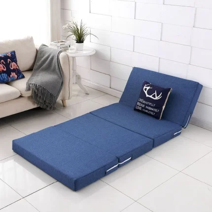 Portable Sponge Folding Mattress Floor Laying Sleeping Mat Office Single Sleeping Mat Japanese Lazy Resting Mat