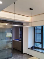 Pendant lights restaurant lights Nordic modern minimalist office long bar dining room chandeliers kitchen lamps LED Chandelier 3