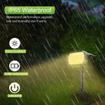 56 LED Solar Landscape Spotlights Outdoor Waterproof Motion Sensor 3 Mode Solar Wall Garden Powered Lights Yard Porch Pathway 4