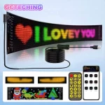 Led Eyes For Truck Led Matrix Panel RGB LED Car Panel DIY Programmable Bluetooth App Control Scrolling  Light