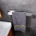 Towel Rack Non-punched Towel Rack Bathroom Rack Self-adhesive Bathroom Kitchen Towel Hand Towel Rack Household Items 3