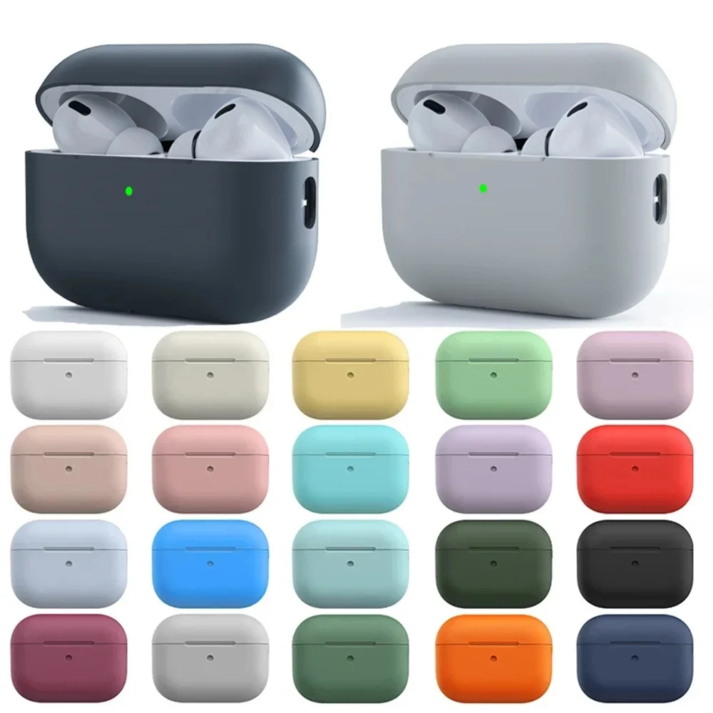 Ultra-Thin Silicone Earphone Case For Airpods 1/2, Airpods 3 4 Protective Headphone Case For Apple Airpods Pro 2 3 Airpods Cover Ultra-Thin Silicone Earphone Case For Airpods 1/2, Airpods 3 4 Protective Headphone Case For Apple Airpods Pro 2 3 Airpods Cover
