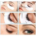 50/100pairs Eyelashes For Eyelash Extensions Eye Pads Pillows Disposable Patch Under Lash Tips Lint Free Sticker Wraps Makeup 4