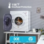 1500 W 13.2 LBS Electric Clothes Dryer High-Efficiency Heating&Powerful Tumbling 3