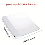1pc LED Flat Panel Night Vision Reading Light, Eye Protection Reading Light Student Night Reading Light 5