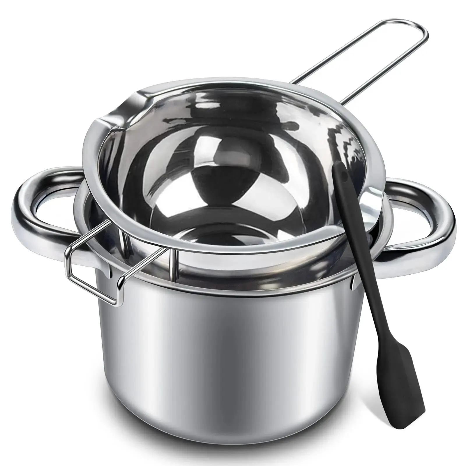 1200ml Candle Wax Melting Pot with 2400ml Stainless Steel Pot for Melting Chocolate Candy Candle Soap Wax Making Kit 1200ml Candle Wax Melting Pot with 2400ml Stainless Steel Pot for Melting Chocolate Candy Candle Soap Wax Making Kit