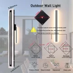 Outdoor Long Strip Modern LED Wall Lighting Fixture Lamps,Wall Sconce Fixture Wall lamp Elegant Frosted White Acrylic IP67 Anti 6