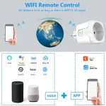 Smart Plug WiFi Socket EU 16A/20A With Power Monitor Timing Function Tuya Smart Life APP Works With Alexa Google Home 2
