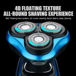 Electric Shaver Rotary Shaver Electric Razor Beard Trimmer Rechargeable Hair Cutting Shaving Machine Clipper for Men Waterproof 3