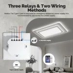 MOES Tuya WiFi Smart Control Panel 3.5" Touch Screen, 3 Relays & Buttons, IR Remote, Bluetooth Sigmesh Hub, Home Automation 5