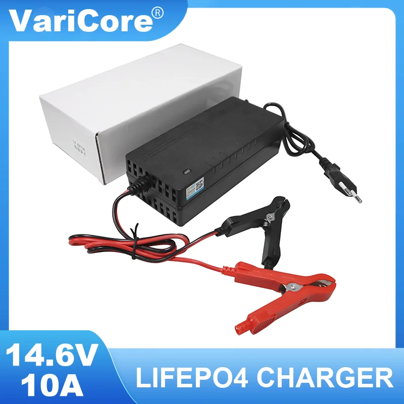 VariCore 12V 10A 14.6V/12.8V 10A Lifepo4 Charger 110-220V 4S 12V High Power Charger For Lithium iron Phosphate Battery Pack VariCore 12V 10A 14.6V/12.8V 10A Lifepo4 Charger 110-220V 4S 12V High Power Charger For Lithium iron Phosphate Battery Pack