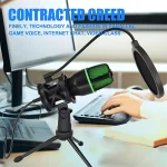 Professional Condenser Microphone Kit, RGB Lighting & Tripod Stand, Perfect for Streaming, YouTube, Podcasts & Recording 3