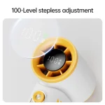 3600mAh Portable Turbo Small Air Cannon Handheld Fan 100 Wind Speeds Adjustable Electric Fan USB Charging Fan Outdoor Mini Fan 4