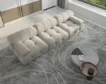 104" Minimalist Modular Sectional Sofas Modern Velvet Convertible Couches 3 Seats Living Room Sofa Sets for Office Apartment 2
