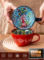 Bohemian Morning Tea Mug, 13.5 oz Ceramic Coffee Mug for Family  Colleagues Teachers Wives  Husbands Sisters  Brothers  Funny 5