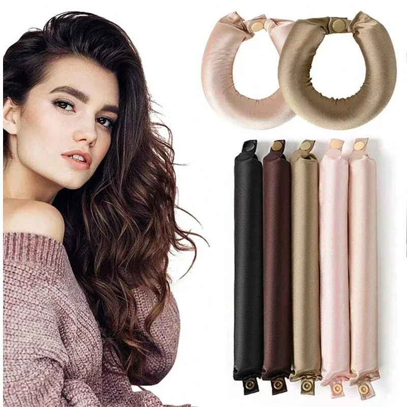 Heatless Hair Curlers Satin Curling Rod Headband No Heat Silk Curls Lazy Hair Rollers Soft Hair Curler to Sleep In Styling Tools Heatless Hair Curlers Satin Curling Rod Headband No Heat Silk Curls Lazy Hair Rollers Soft Hair Curler to Sleep In Styling Tools