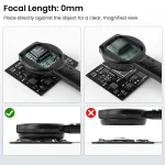 2.8'' IPS Digital Magnifier HD 1080P 100X Portable Microscope Handheld Mignifying Glass for Electronics Repair Check Jewelry 4