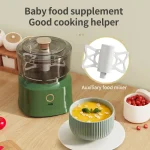 Mini Wireless Electric Garlic Press Dual Purpose Garlic Puree 350ml Kitchen Food Shredder Usb Charging Meat Grinder Vegetable 5