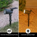 9 LEDs Solar Spotlights, Outdoor IP65 Waterproof, Spot Lights, Brightness Adjustable for Garden Backyard Driveway Patio Decor 6