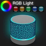 TF Wireless Mini Motion Bluetooth Speaker With LED Lights Speaker Super Bass Stereo Rechargeable Portable Outdoor Small Speaker 2