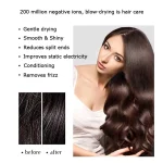 Leafless constant temperature hair dryer for personal hair care and styling; home professional hair style accessories kit (5+1) 3