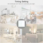 WiFi Smart Switch EU Light Wall Touch Switch 220V No Need Neutral Wire Tuya Smart Life Work with Alexa Google Home 1/2/3Gang 6