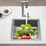 304 Stainless Steel Sink, Bar Sink, Stainless Steel Kitchen Sink with Cover Plate Used in Homes, Restaurants, Laundry Rooms 4