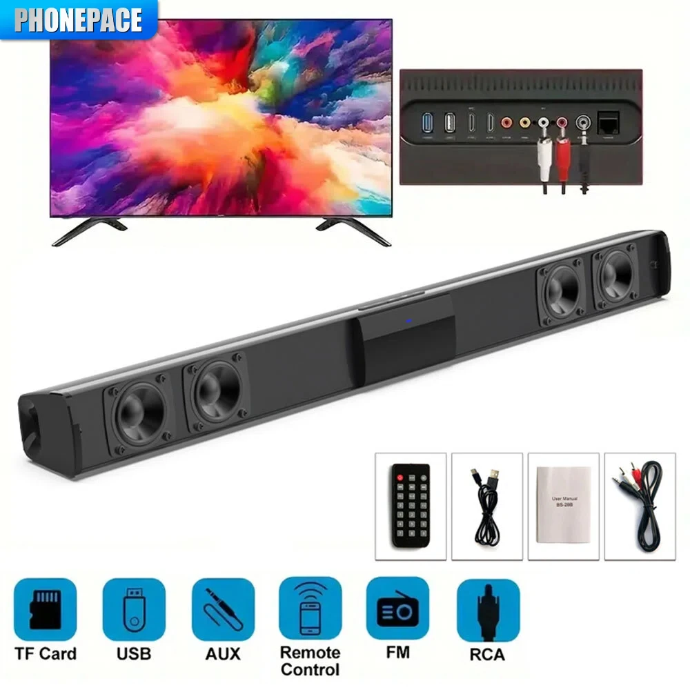 HOMEFISH Wireless Bluetooth Sound bar Speaker System Super Power Speaker Surround Stereo Home Theater TV Projector HOMEFISH Wireless Bluetooth Sound bar Speaker System Super Power Speaker Surround Stereo Home Theater TV Projector