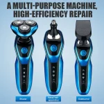 Electric Shaver Rotary Shaver Electric Razor Beard Trimmer Rechargeable Hair Cutting Shaving Machine Clipper for Men Waterproof 2