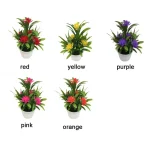 Artificial Flowers Plant Pot Simulate Fake Plastic Flowers Home Office Decor Gift Desktop Bonsai Wedding Party Balcony Ornaments 6