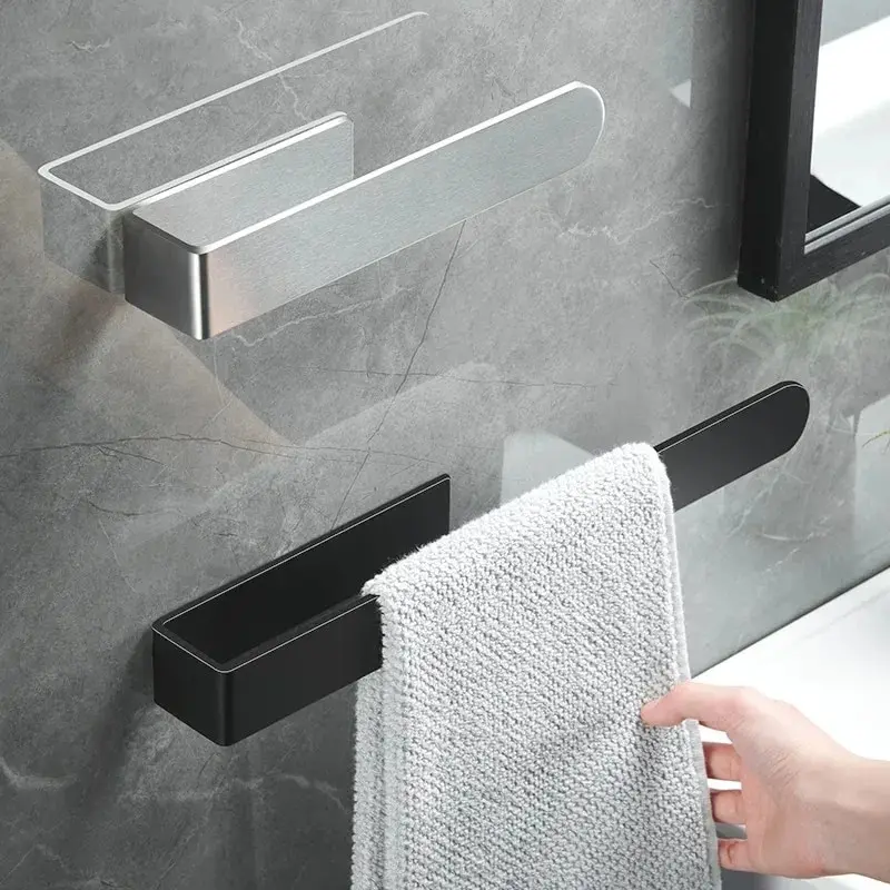 Towel Rack Non-punched Towel Rack Bathroom Rack Self-adhesive Bathroom Kitchen Towel Hand Towel Rack Household Items Towel Rack Non-punched Towel Rack Bathroom Rack Self-adhesive Bathroom Kitchen Towel Hand Towel Rack Household Items