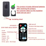 Starry Sky Galaxy Lamp Projector LED Night Light Remote Control Sound Active 5V USB Charging 7 Modes for Kids Room Party Decor 3