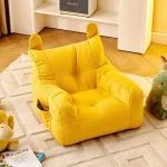 Soft Small Sofa Chair Comfortable Ergonomic Living Room Lazy Sofa With Storage Bag Children's Bear Sofa Chair For Boys And Girls 2