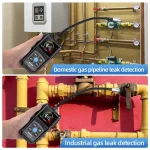 CGD02A Combustible Gas Detector Analyzer 50000 PPM 100% LEL Gas Leak Detector LCD Screen Sound and Light Alarm Gas Analyzer 6