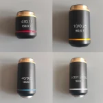 195 Achromatic Objective 4X 10X 20X 40X 60X 100X High Quality Microscope Objective Lens RMS 20.2mm Optical Objective Parts 2