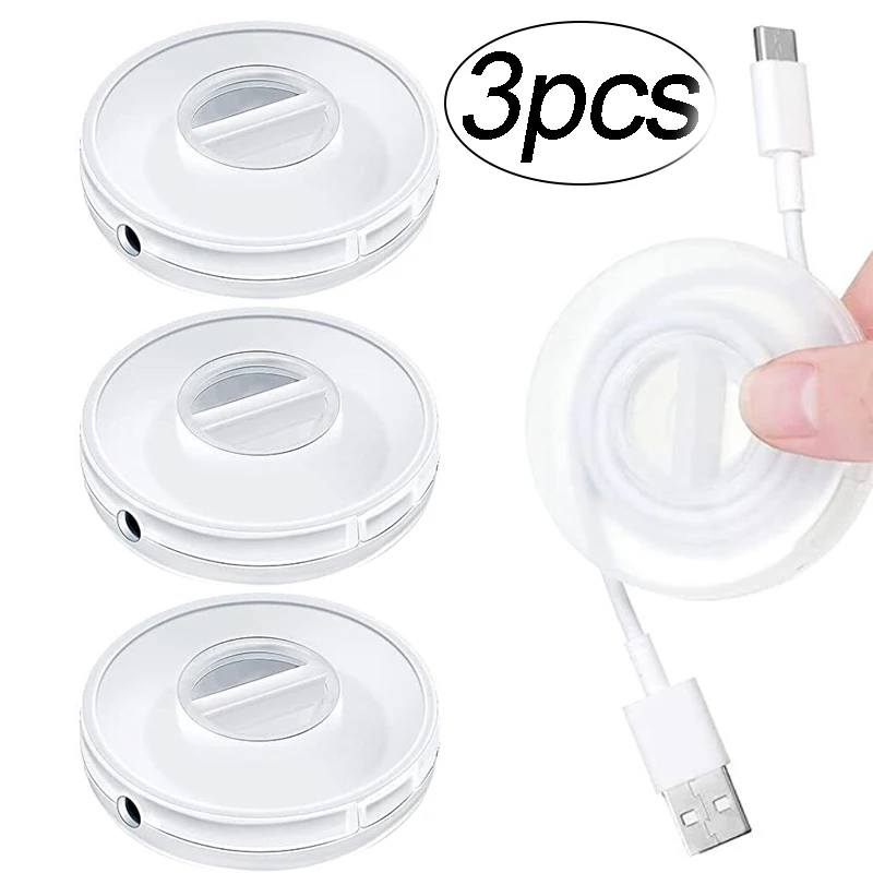 Rotatable Wire Winder Box Portable Round Wire Organizer Cord Cable Winder Management Storage Box for Charging Data Line Tidy Rotatable Wire Winder Box Portable Round Wire Organizer Cord Cable Winder Management Storage Box for Charging Data Line Tidy