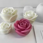 Valentine's Day rose flower silicone candle mold 3D Peony flower soap plaster resin mold DIY chocolate cake baking tool 3