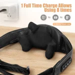 Masgre Shiatsu Back Neck Massager Cordless Shoulder Massager with Heat Electric Deep Tissue 3D Kneading Massage Pillow 4