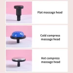 Professional Level Muscle Massage Gun Relaxation Intelligent Exercise Fitness Massager Cold And Hot Compress Fascia Gun 6 Heads 3