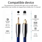 YYTCG Digital Optical Audio Cable Toslink Cable Fiber Optic Audio Cable Speaker Wire Soundbar Amplifier Subwoofer For TV Box PS4 6